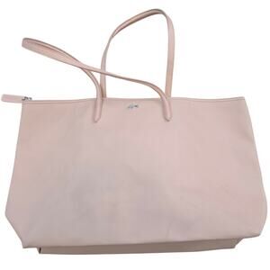 Lacoste Pink Large L.12.12 Concept Tote Shoulder Bag $110 Minimalist Casual
